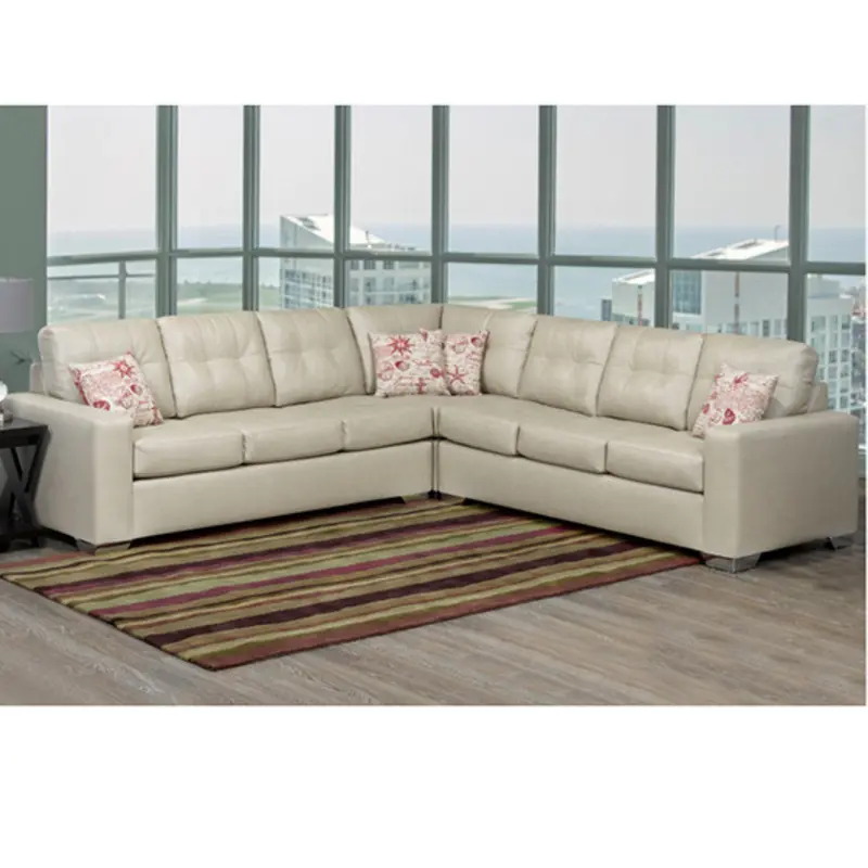 Beige-Tone 3-Piece Sectional – Cozy Modular Sofa Set 1
