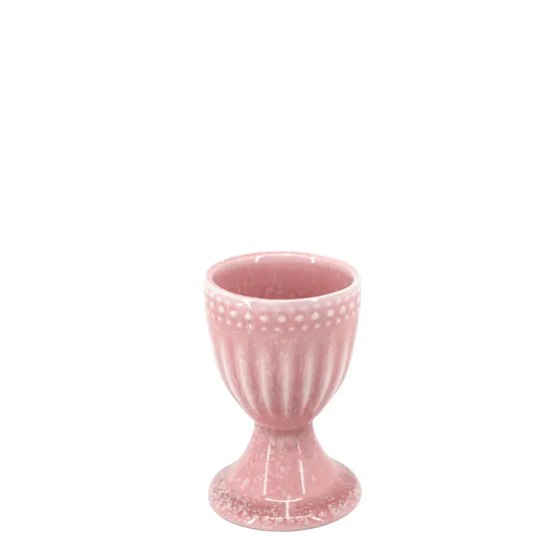 Bia Cordon Bleu French Lace Reactive Glaze Egg Cup – Blush Pink 1
