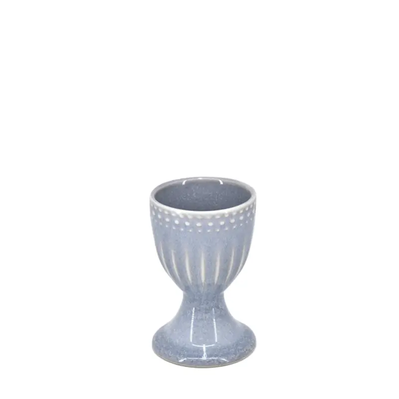 Bia Cordon Bleu French Lace Reactive Glaze Egg Cup – Ocean Blue 1