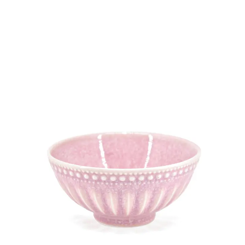 Bia Cordon Bleu French Lace Reactive Glaze Mixing Bowl – Blush Pink 1
