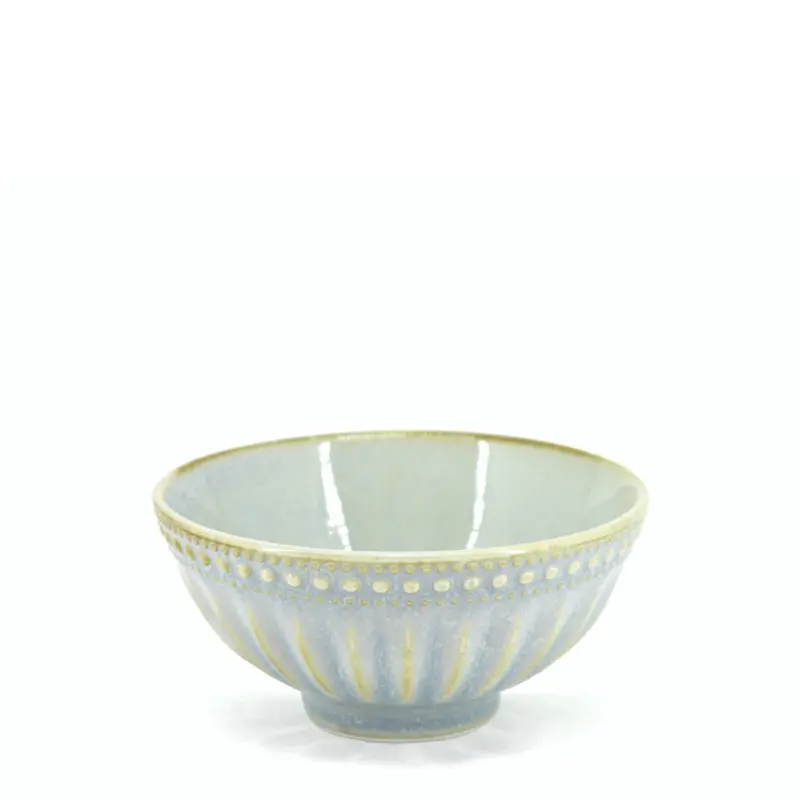 Bia Cordon Bleu French Lace Reactive Glaze Mixing Bowl – Emerald Green 1