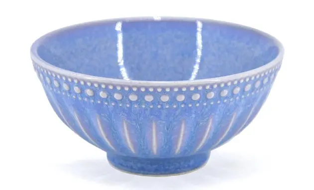 Bia Cordon Bleu French Lace Reactive Glaze Mixing Bowl – Ocean Blue 1