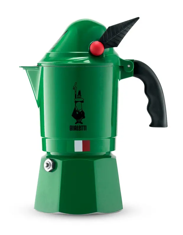 Bialetti Alpina 3-Cup Stainless Steel Espresso Maker 1