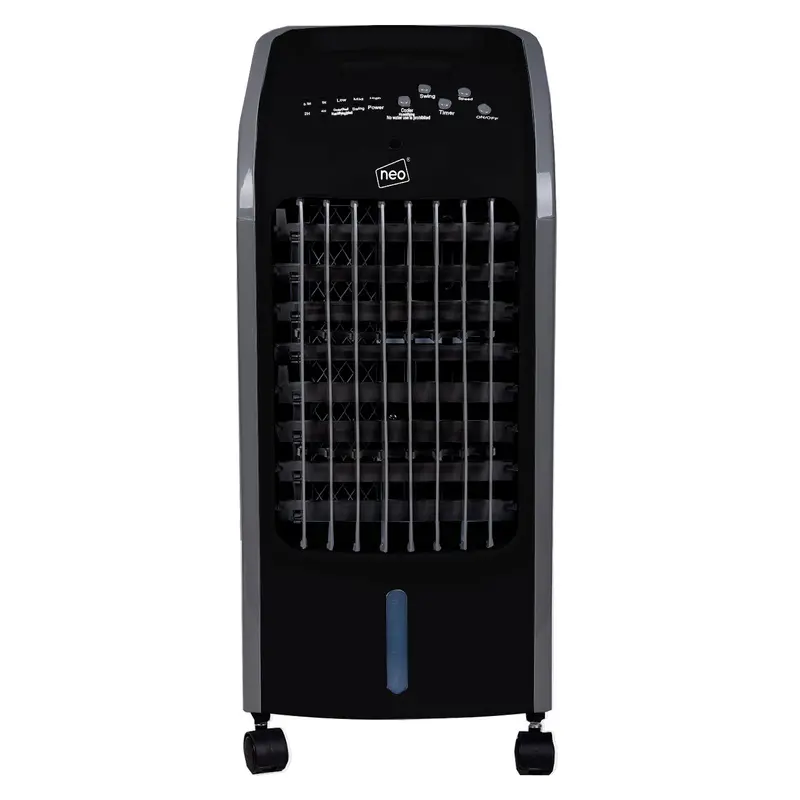 Black 4L Portable Evaporative Cooler Fan – 80W With Remote Control 1