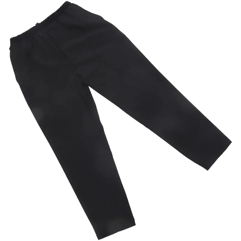 Black Kitchen Work Trousers – Breathable, Wrinkle-Resistant Uniform Pants 1