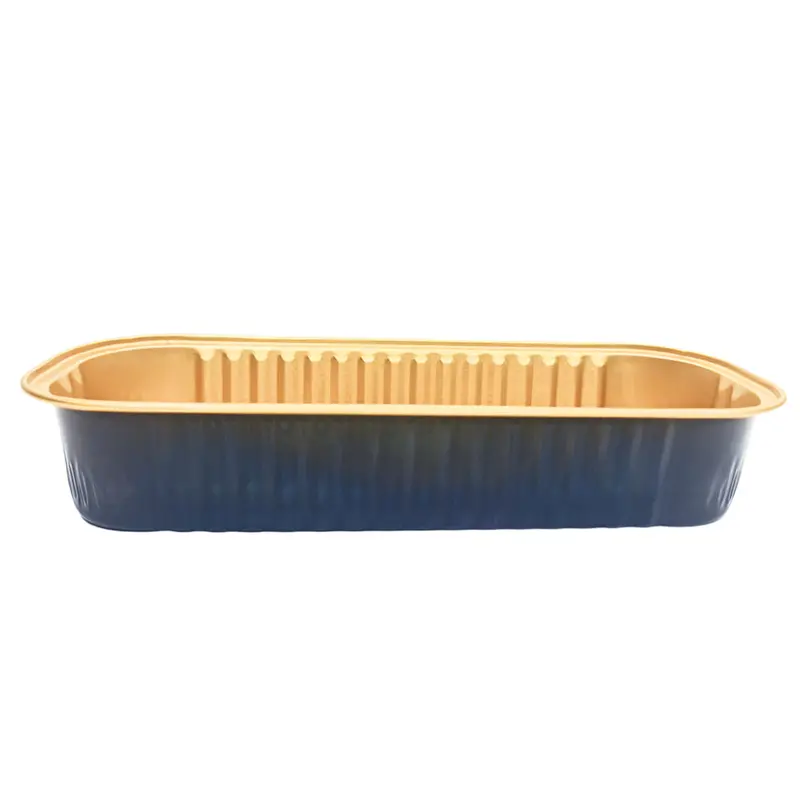 Black Rectangular Foil Containers With Lids – Sophisticated 10-Piece Set For Modern Packaging (Cl075-B) 1