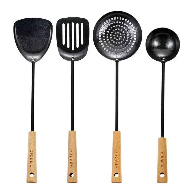 Black Stainless Steel Kitchen Utensil Set 1