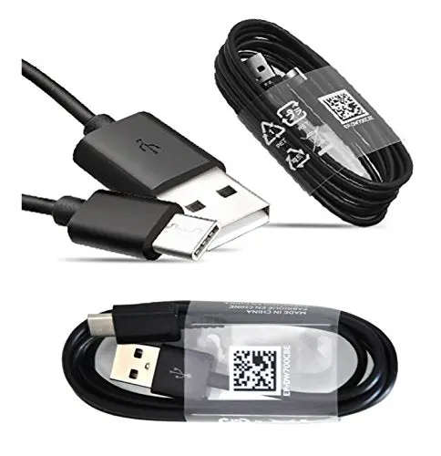 Black Usb-C Charging Cable For Samsung Galaxy S9 – Fast Data Transfer & Durable Braided Design 1