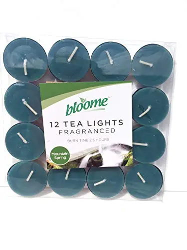 Bloome Mountain Spring Tea Light Candles – Aromatherapy 12-Pack 1