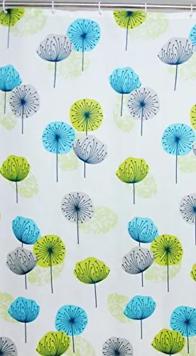 Blue Canyon Dandelion Shower Curtain — 180 X 180Cm Polyester Print For Modern Bathrooms 1