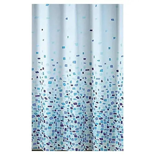 Blue Canyon White Polyester Shower Curtain – Lightweight & Mildew-Resistant 1