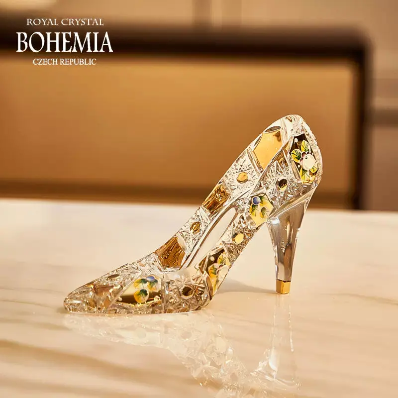 Bohemia Enchanted Cinderella Crystal Slipper Ornament 1