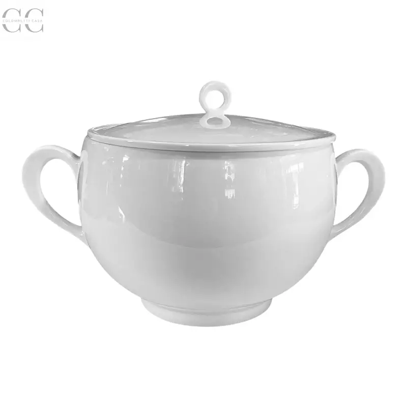 Borromeo White Soup Tureen By Richard Ginori 1