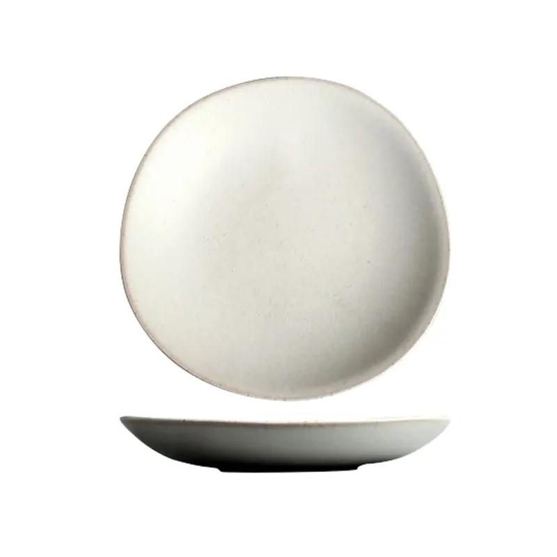 Bovisa Collection Ivory Ceramic Dinner Plate 1