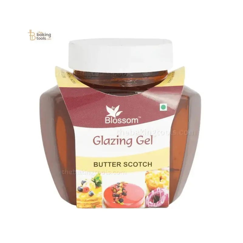 Butterscotch Glazing Gel By Blossom – 250G Food-Grade Cake & Pastry Shine Enhancer 1