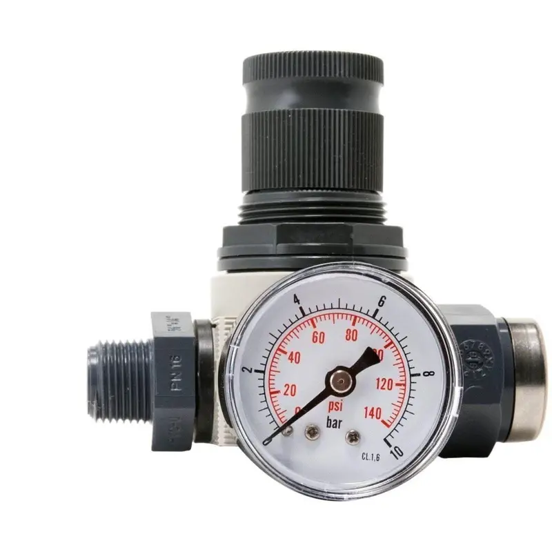Bwt Inline Pressure Regulator Valve – 3/8" Bsp With Gauge 1
