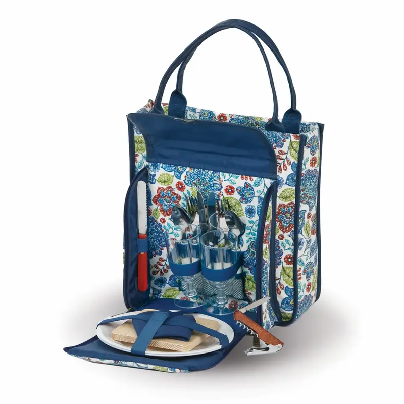 Cabernet Wine & Picnic Carry Tote – Insulated Dual-Purpose Bag 1