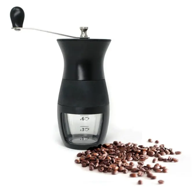 Cafe Culture Adjustable Manual Coffee Grinder – Ceramic Burr Mill 1