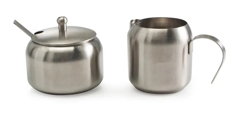 Café Culture Stainless Steel Creamer And Sugar Set 1