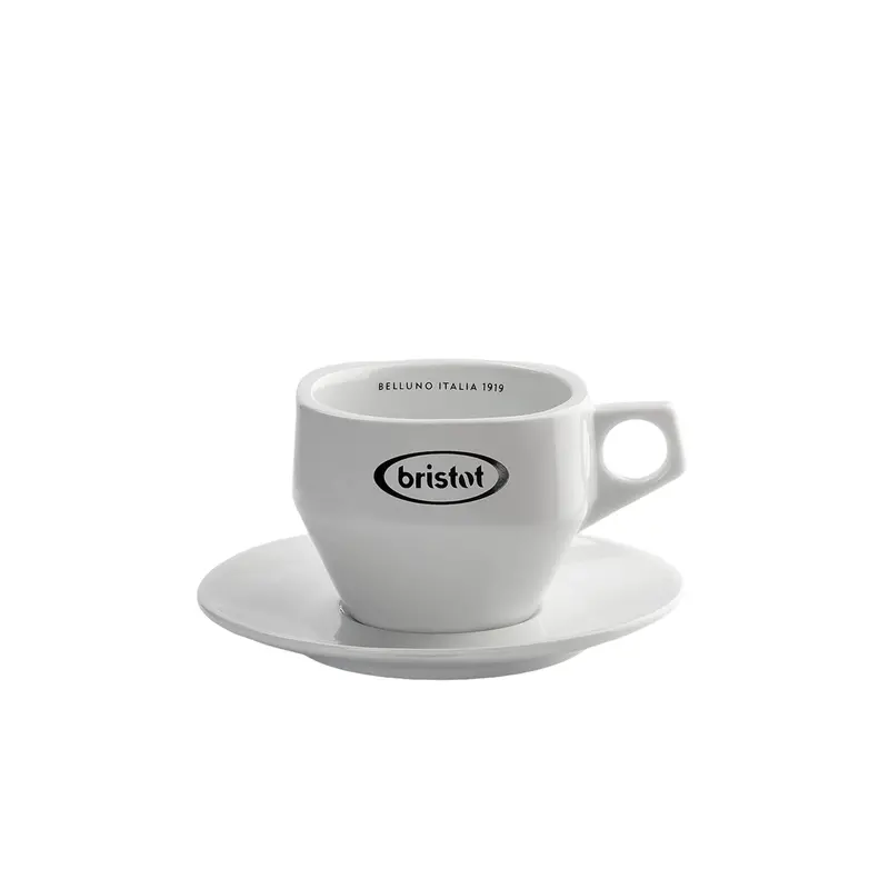 Caffè Bristot Dolomit Cappuccino Cup Set – 6.16 Oz, 6-Piece With Saucers 1