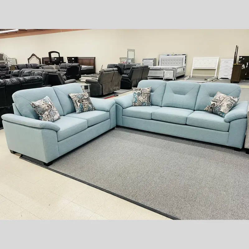 Canadian-Made Solid Wood Sofa And Loveseat Combo 1