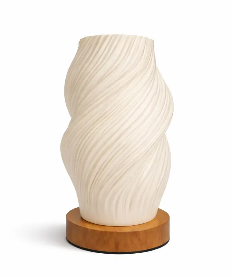 Cazehn Verona Organic Fabric Table Lamp – Handcrafted Abajour 1