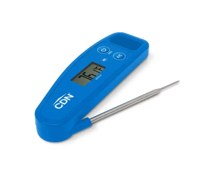 Cdn Compact Folding Digital Food Thermometer – Blue 1
