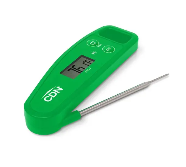 Cdn Compact Folding Digital Food Thermometer – Green 1