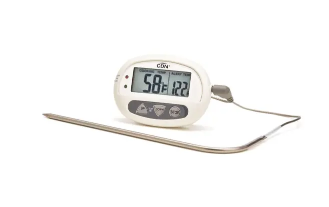Cdn Dual-Probe Oven Thermometer With Timer – White 1