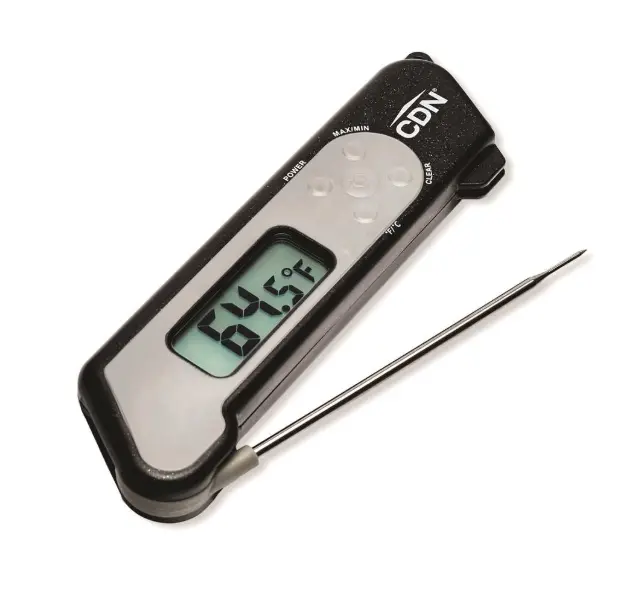 Cdn Folding Thermocouple Probe Thermometer – Black 1