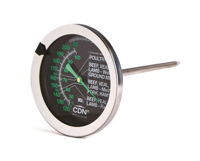 Cdn Glow Illuminated Ovenproof Meat Thermometer – Silver 1