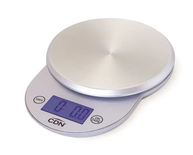 Cdn Proaccurate Digital Kitchen Scale – Silver Finish 1