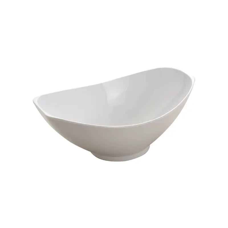 Ceramic White Salad Mixing Bowl 1