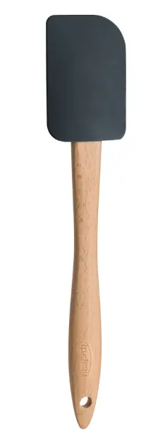 Charcoal Trudeau Silicone Spatula With Wooden Handle – 12" 1
