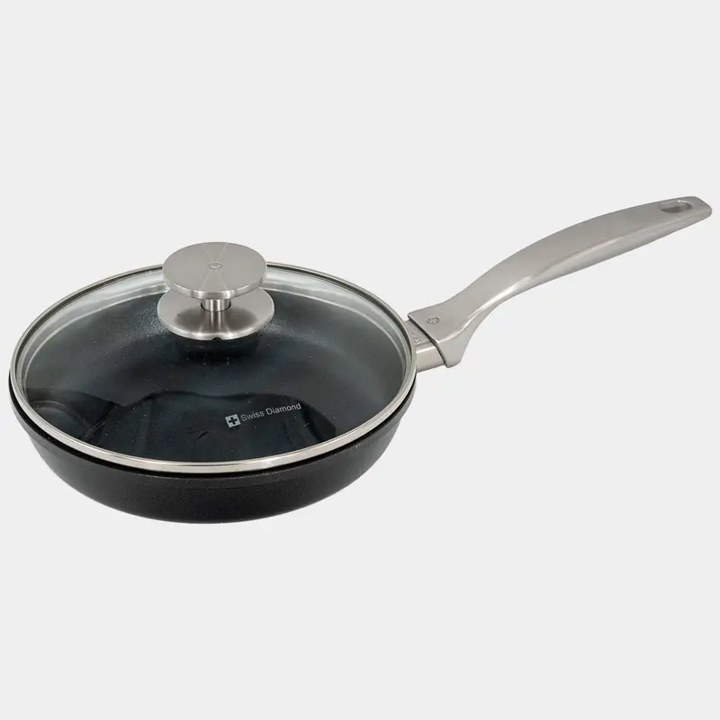 Chd 10.25-Inch Premium Nonstick Fry Pan With Tempered Glass Lid 1