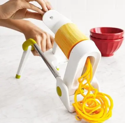 Chef'N Twist Tabletop Spiralizer – 3-Spiral Blade Settings 1