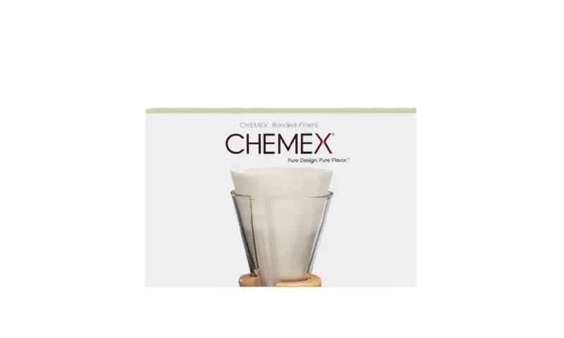 Chemex 3-Cup Unfolded White Paper Filters – Natural Fiber, Chlorine-Free 1