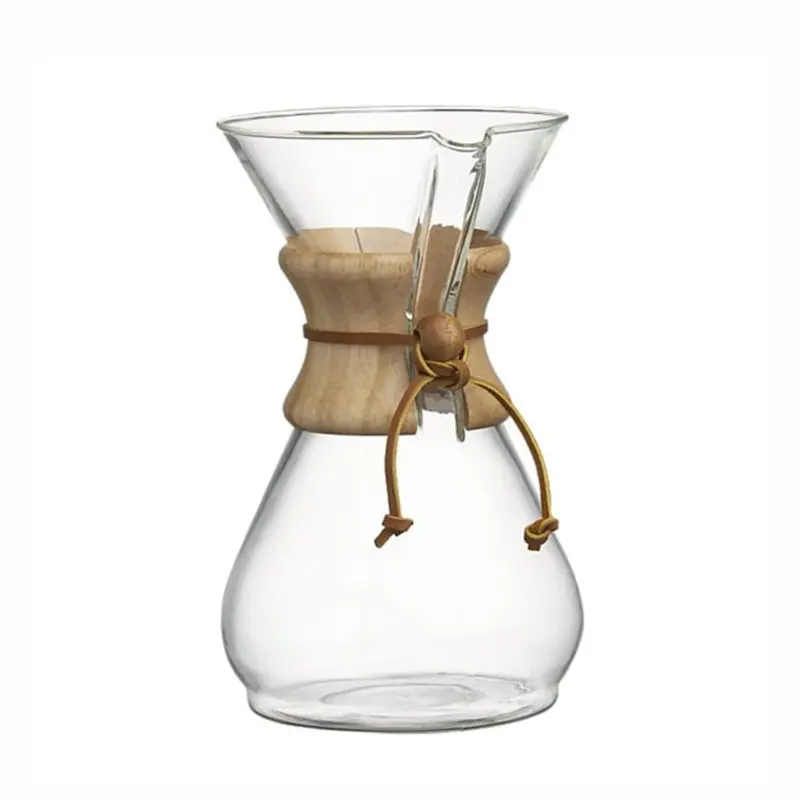 Chemex Classic 8-Cup Glass Coffee Maker With Wood Handle 1