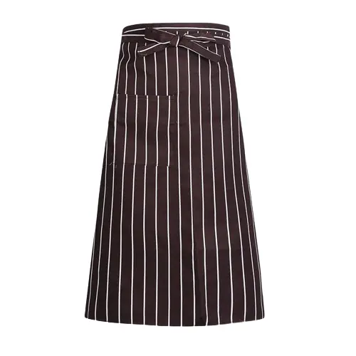 Classic Striped Chef Apron – Cotton Blend & Reinforced Stitching 1