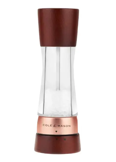 Cole & Mason Derwent Chestnut Rose Gold Salt Mill – 7.5" (19 Cm) 1