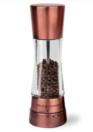 Cole & Mason Derwent Copper Pepper Mill – 7.5" (19 Cm) 1