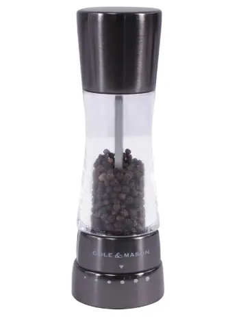 Cole & Mason Derwent Gun Metal Pepper Mill – 7.5" (19 Cm) 1