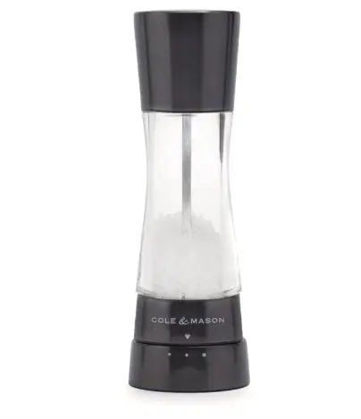 Cole & Mason Derwent Gun Metal Salt Mill – 7.5" (19 Cm) 1