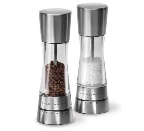 Cole & Mason Derwent Stainless Steel Salt And Pepper Mill Set – 7.5" (19 Cm) 1