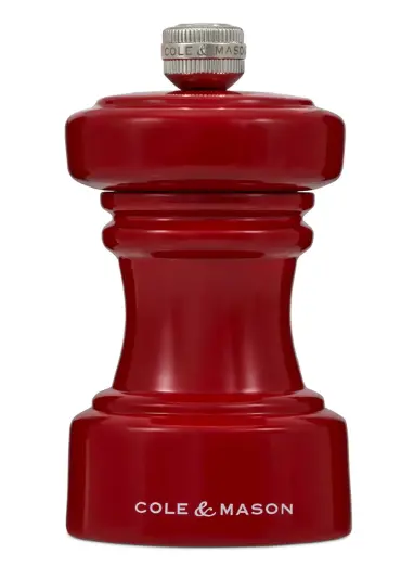 Cole & Mason Hoxton Red Gloss Pepper Mill – 4.2 Inch (10.5 Cm) 1