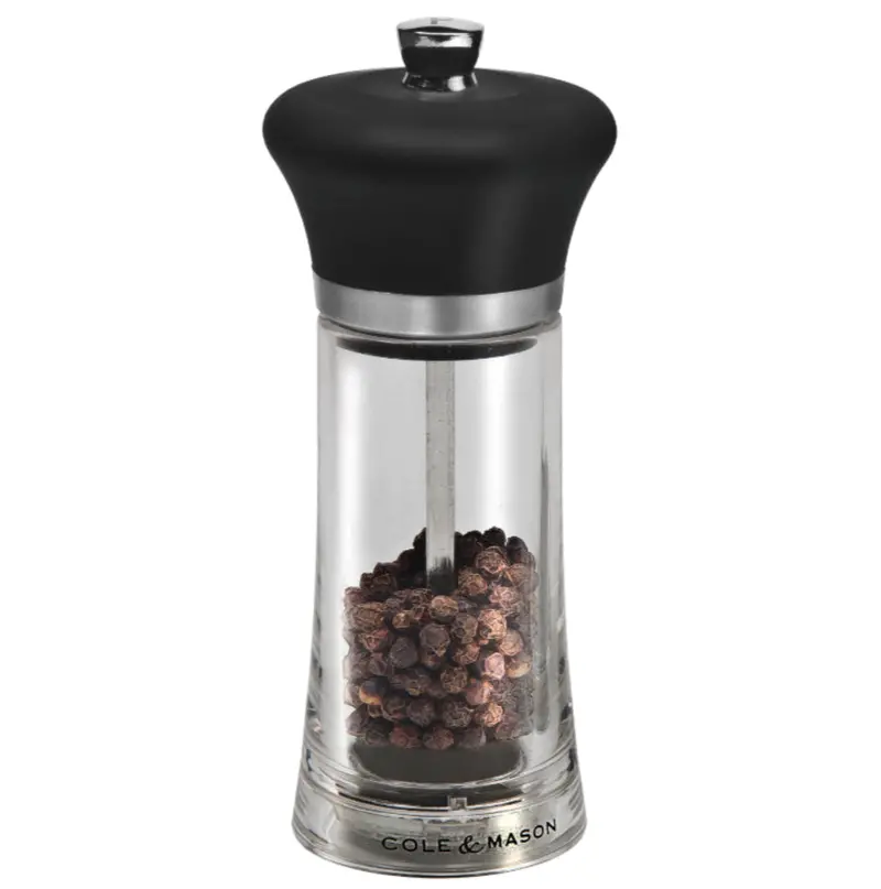Cole & Mason Huntingdon Pepper Grinder – Stainless Steel Mechanism, 5" 1
