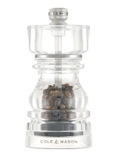 Cole & Mason London Collection Acrylic Pepper Mill – 5" (13 Cm) 1