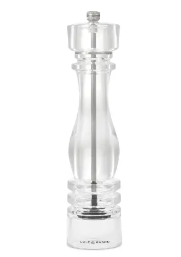 Cole & Mason London Collection Acrylic Pepper Mill – 8" (22 Cm) 1