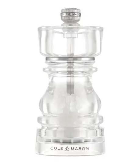 Cole & Mason London Collection Acrylic Salt Mill – 5" (13 Cm) 1