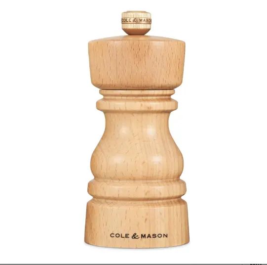 Cole & Mason London Collection Compact Beech Salt Mill – 5" (13 Cm) 1